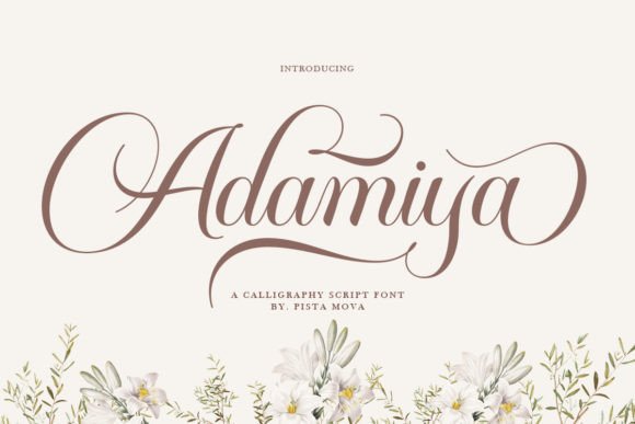 Adamiya Font: The Elegant Handwritten Typeface for Timeless Design