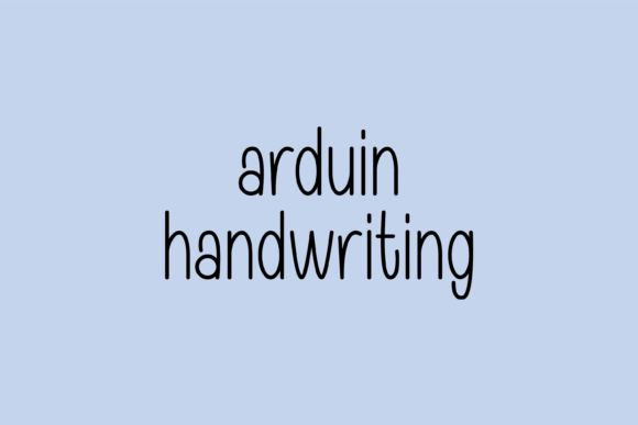 Arduin: A Handwritten Font That Builds Warmth Without Compromising Clarity