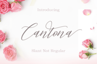 Cantona: A Handwritten Calligraphy Font for Elegant Design Applications