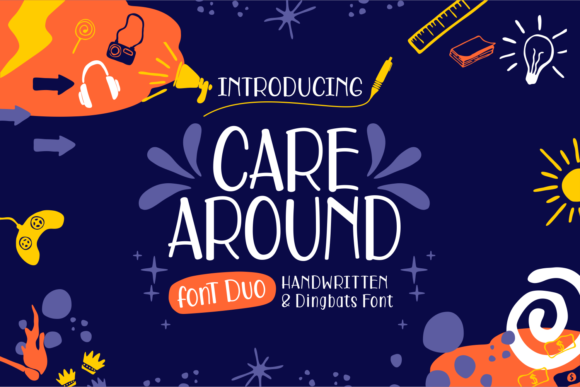 Care Around: Playful Handwritten Font Duo