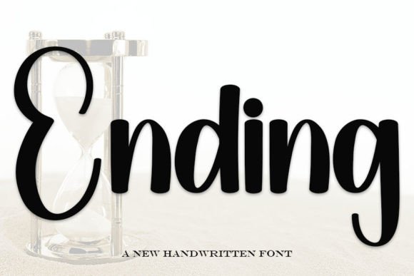 Ending: A Handwritten Font with Elegant Simplicity
