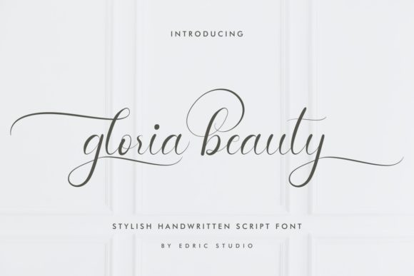 Gloria Beauty: A Delicate Handwritten Font for Elegant, Versatile Design