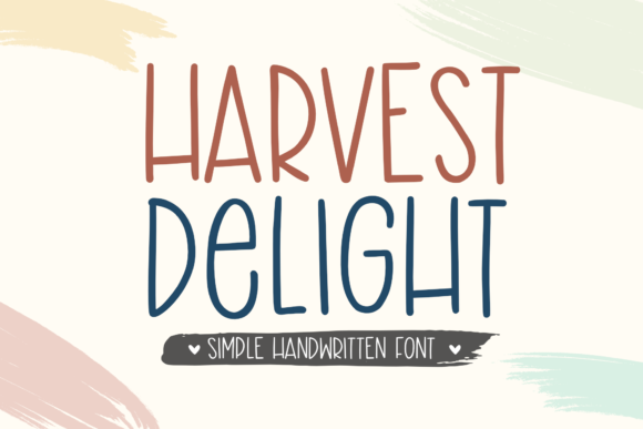 Harvest Delight: A Whimsical Handwritten Font for Warm, Personal Design