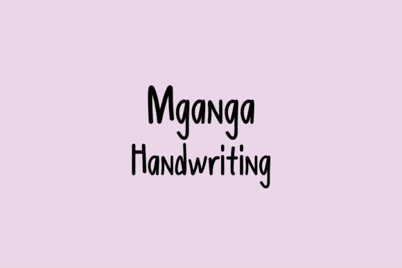 Mganga: A Whimsical Handwritten Font for Warm, Human-Centered Design