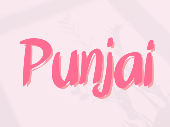 Punjai: A Joyful Handwritten Font