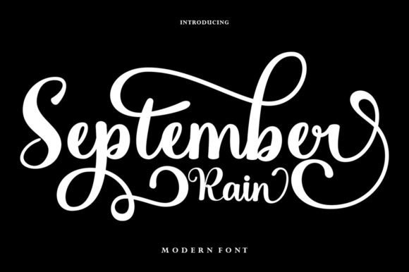 September Rain: A Handwritten Font with Quiet Confidence