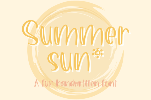 Summer Sun: A Playful Handwritten Font