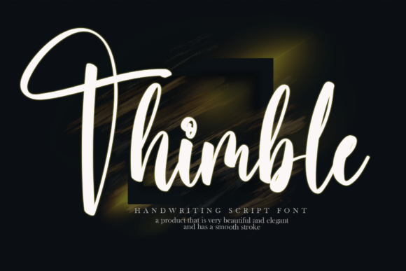 Thimble: A Stylish Handwritten Font for Modern Projects